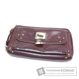 CHLOE Cadena Motif Long Wallet Leather